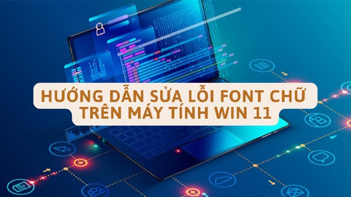 alt text: Hình ảnh minh họa lỗi font chữ trên máy tính.