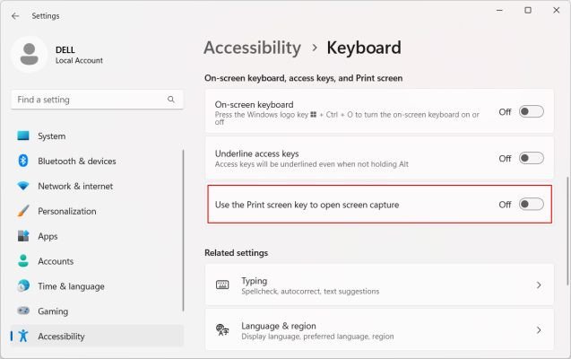 Giao diện Snipping Tool trên Windows 11