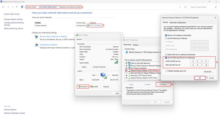 Hướng dẫn đổi DNS thủ công trên máy tính