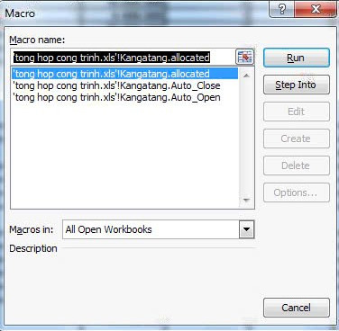 Kiểm tra đường dẫn Macro