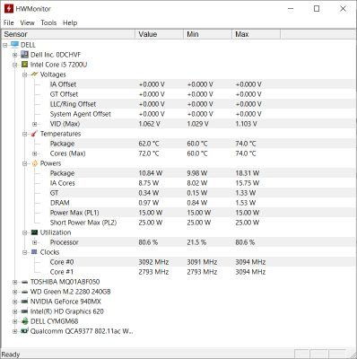 Kiểm tra nhiệt độ hệ thống