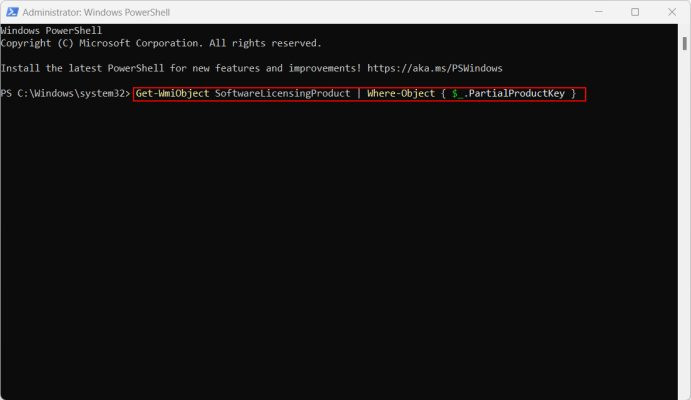 Kiểm tra qua PowerShell