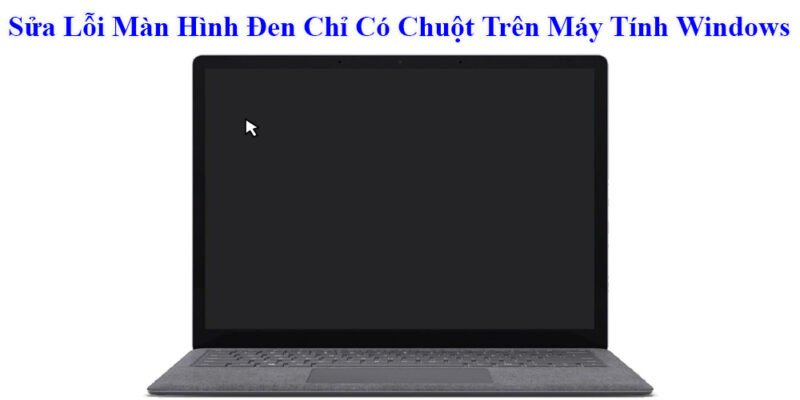 Màn hình máy tính bị đen chỉ còn con trỏ chuột
