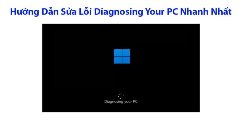 Máy tính hiển thị Diagnosing Your PC
