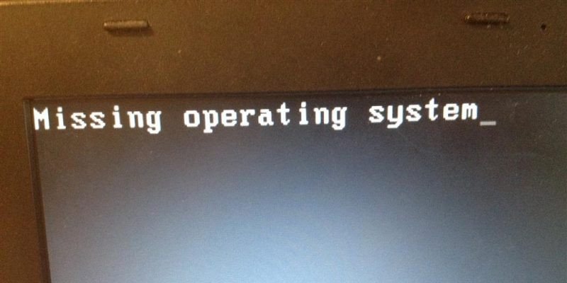 Missing Operating System