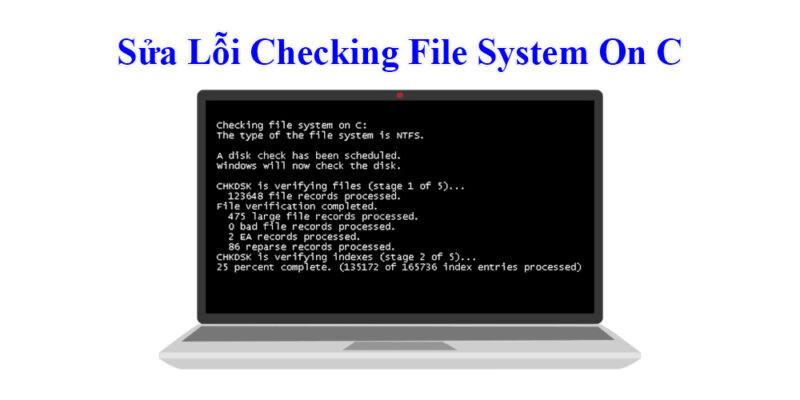 Nguyên nhân gây ra lỗi Checking File System on C