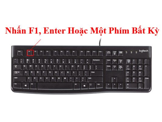 Nhấn phím bất kỳ để tiếp tục