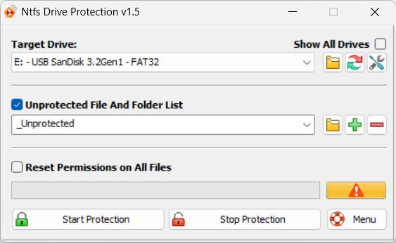NTFS Drive Protection