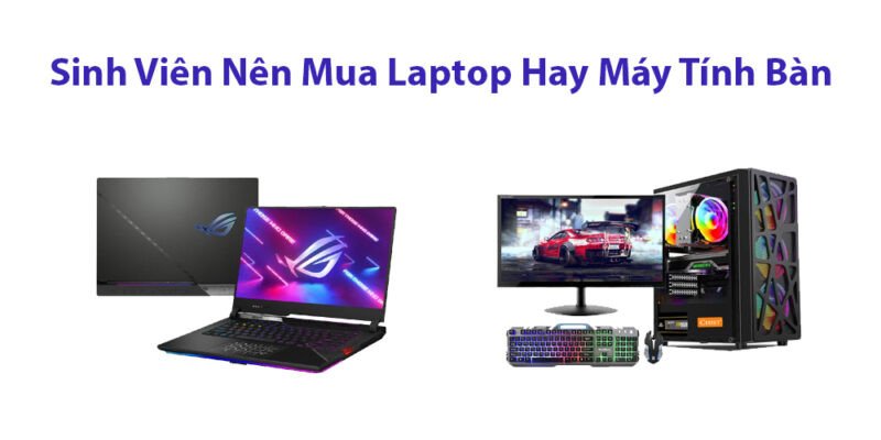 Sinh viên với laptop