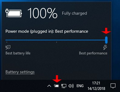 Tùy chỉnh hiệu suất trên laptop