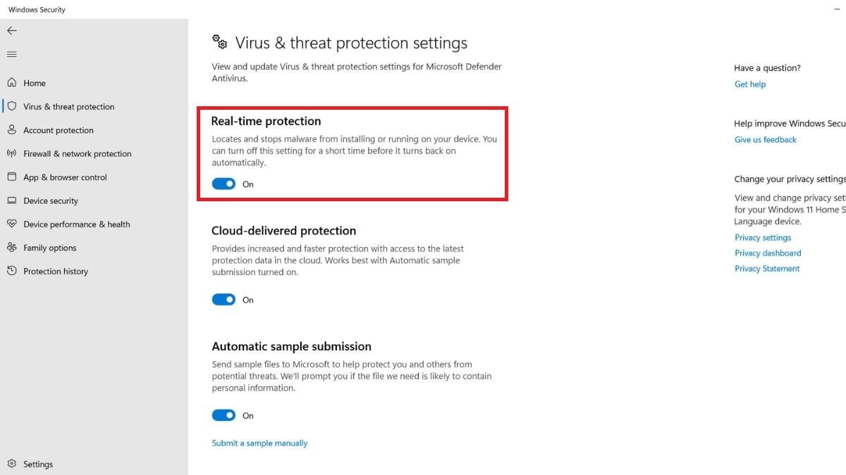 Vô hiệu hóa chương trình diệt virus