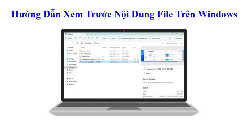 Xem trước file trên Windows