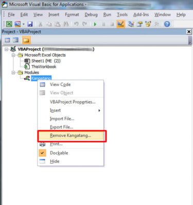 Xóa Macro trong file nhiễm virus