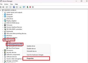 Mở cửa sổ Properties của máy in để tiến hành sửa lỗi chỉ in 1 trang