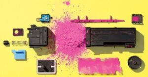 Bột toner máy in laser màu đen mịn