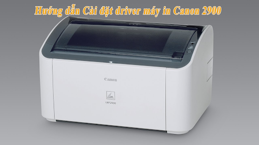 Giao diện cài đặt driver máy in Canon hiển thị các tùy chọn