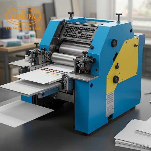 Máy in offset mini 2 màu thực tế cho in ấn đơn giản