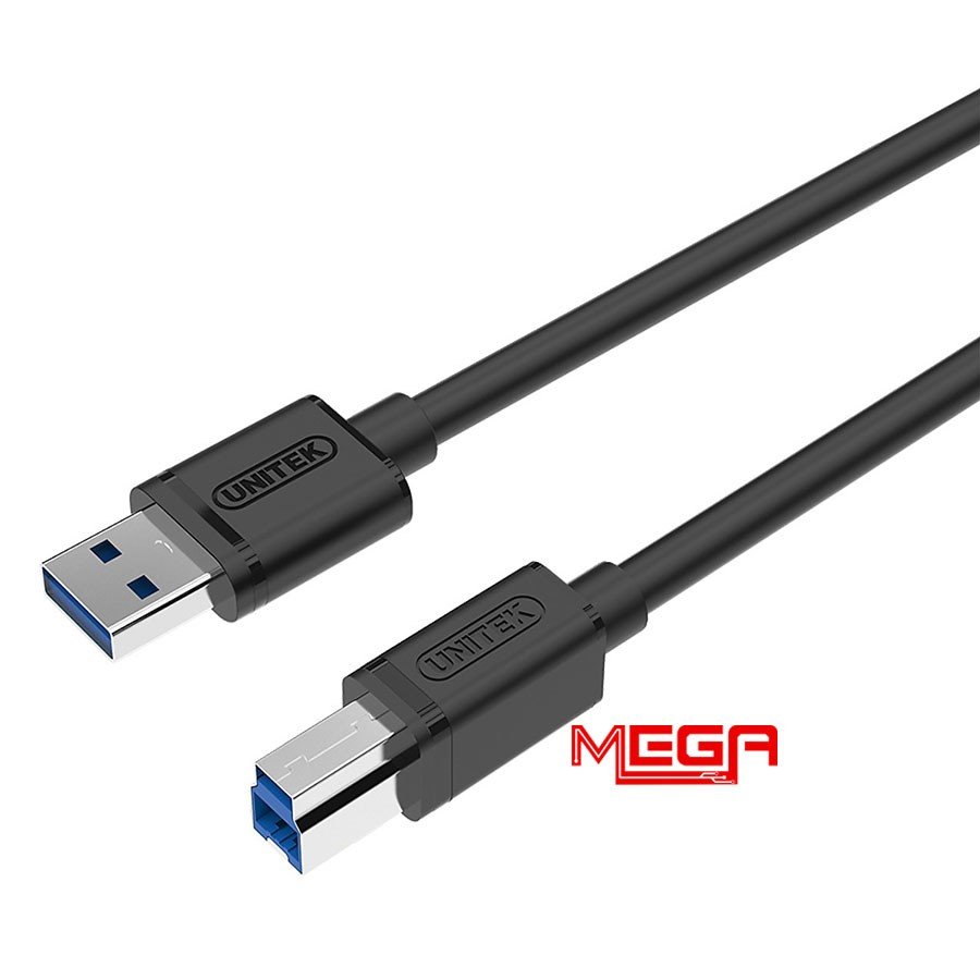 Dây cáp USB 3.0 A to B Unitek Y-C4006GBK chuyên dùng cho máy in hiện đại