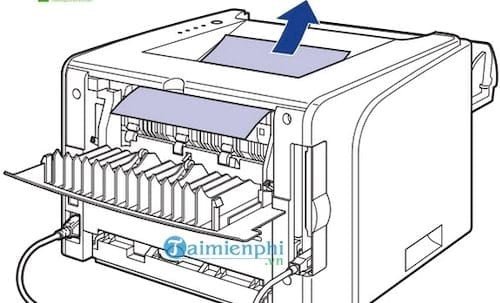 Hướng dẫn kiểm tra và lấy giấy kẹt ở khay phía sau máy in