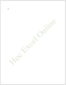 Ví dụ văn bản Word sau khi áp dụng cách in hình trong word dạng chữ làm watermark