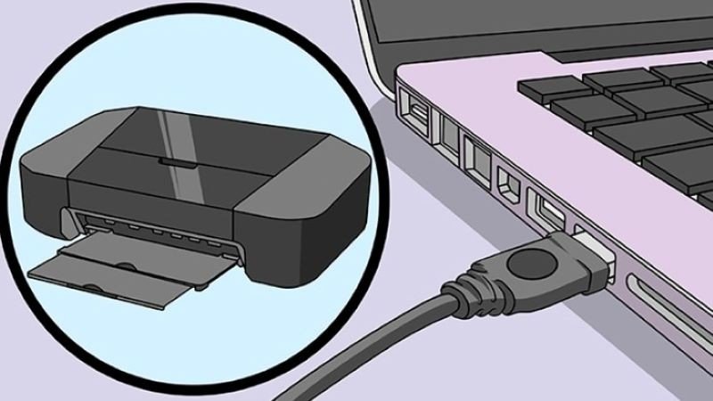 Minh họa máy in gặp lỗi không nhận lệnh sau khi điều chỉnh cài đặt