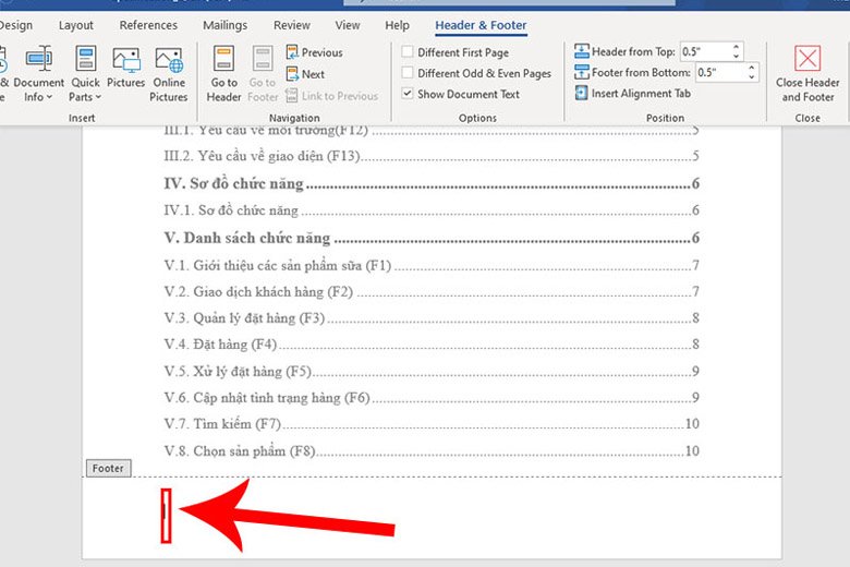 Cách in có số trang trong Word đơn giản