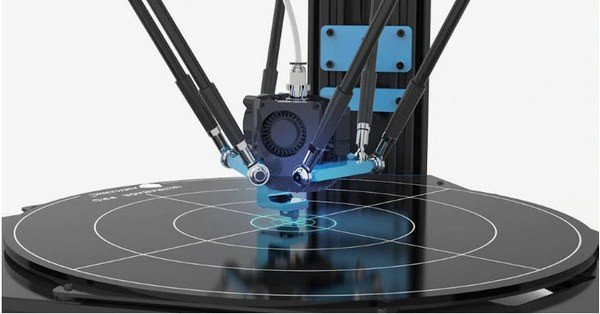 Mặt bàn in gia nhiệt của máy in 3D Delta