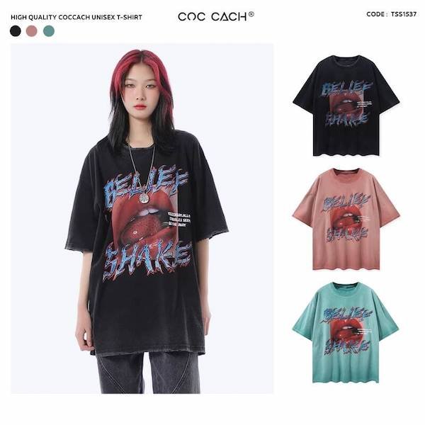 Cận cảnh hình in sắc nét trên áo phông minh họa tầm quan trọng của việc bảo quản đúng cách