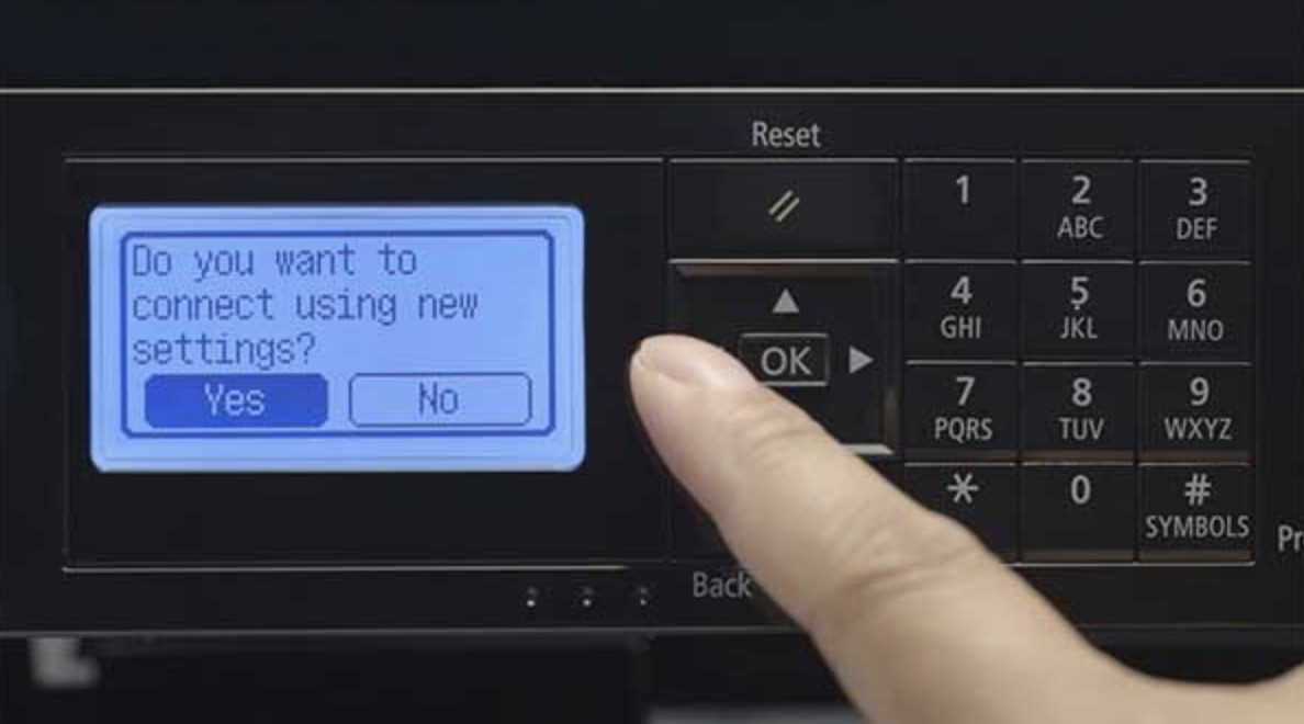 Cổng kết nối phía sau máy in Canon MF269DW