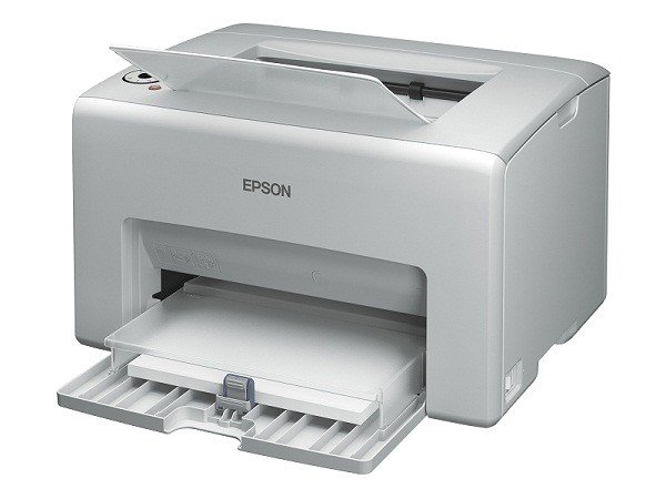 Máy in laser Epson sẵn sàng in thử sau khi đã thay hộp mực mới