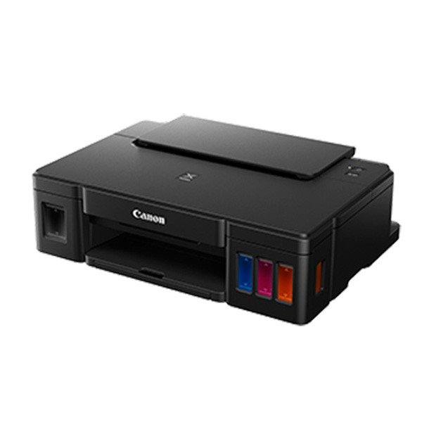 Hình ảnh máy in phun màu Canon PIXMA G1010 với thiết kế nhỏ gọn và hệ thống mực tích hợp