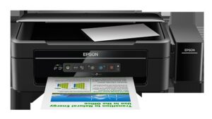 Máy in phun Epson L405 đa chức năng với thiết kế hiện đại và các nút điều khiển trực quan