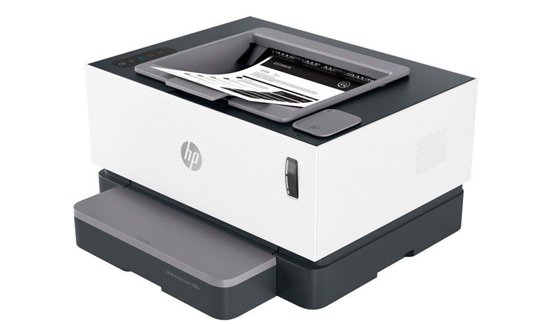 Máy in HP Neverstop Laser 1000w (4RY23A) thực hiện lệnh in tài liệu nhanh chóng