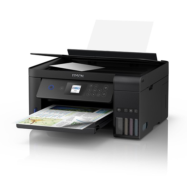 Máy in màu đa chức năng Epson L4160 thiết kế nhỏ gọn với hệ thống mực dễ nạp