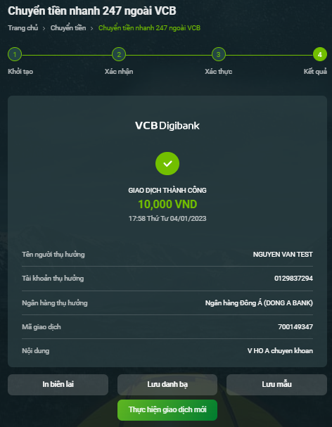 Hướng Dẫn Chi Tiết Cách In Biên Lai Vietcombank