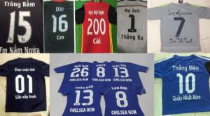 Cách In Tên Lên Áo Bóng Đá Hiệu Quả