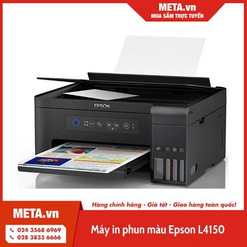 Máy in phun màu Epson L4150 Ecotank với hệ thống mực bên hông