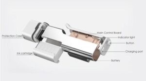 Cận cảnh máy in mini Aturos Printpen Evebot với thiết kế nhỏ gọn và hiện đại