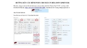 Sơ đồ hướng dẫn kết nối Wifi cho máy in Xprinter N160II