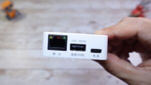 Mô tả các cổng kết nối trên thiết bị biến máy in thường thành máy in WiFi XiiaoZET Network