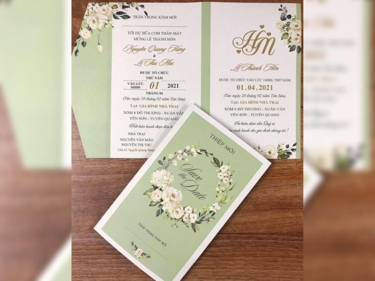 Thiết kế thiệp cưới bằng phần mềm đồ họa chuyên dụng để tạo mẫu thiệp cưới độc đáo