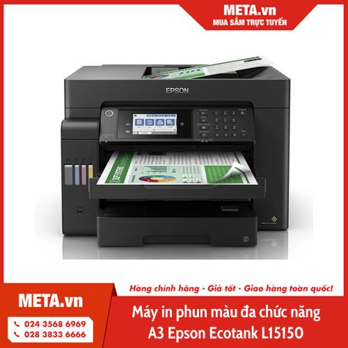 Review máy in phun màu đa chức năng A3 Epson Ecotank L15150 có khả năng in 2 mặt