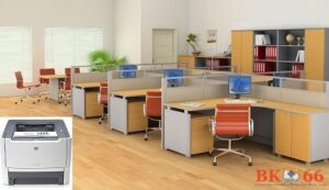 Hình ảnh thực tế máy in HP 2015D cũ với thiết kế nhỏ gọn phù hợp văn phòng