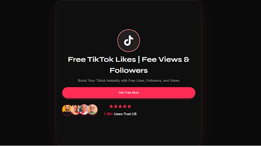 Buff tim TikTok miễn phí với Freeservices4u - web tăng tim TikTok free