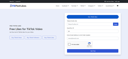 Free Likes for Tiktok Video - web tăng tim TikTok miễn phí