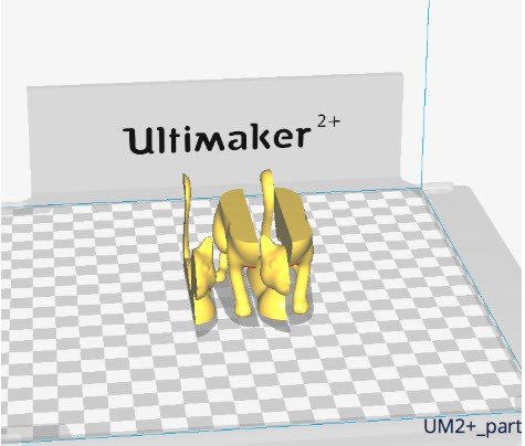 Nhập nhiều phần của mô hình vào phần mềm Cura