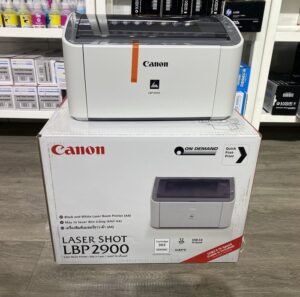 Máy in Canon LBP 2900 chính hãng được trưng bày, sẵn sàng cho khách hàng có nhu cầu mua.