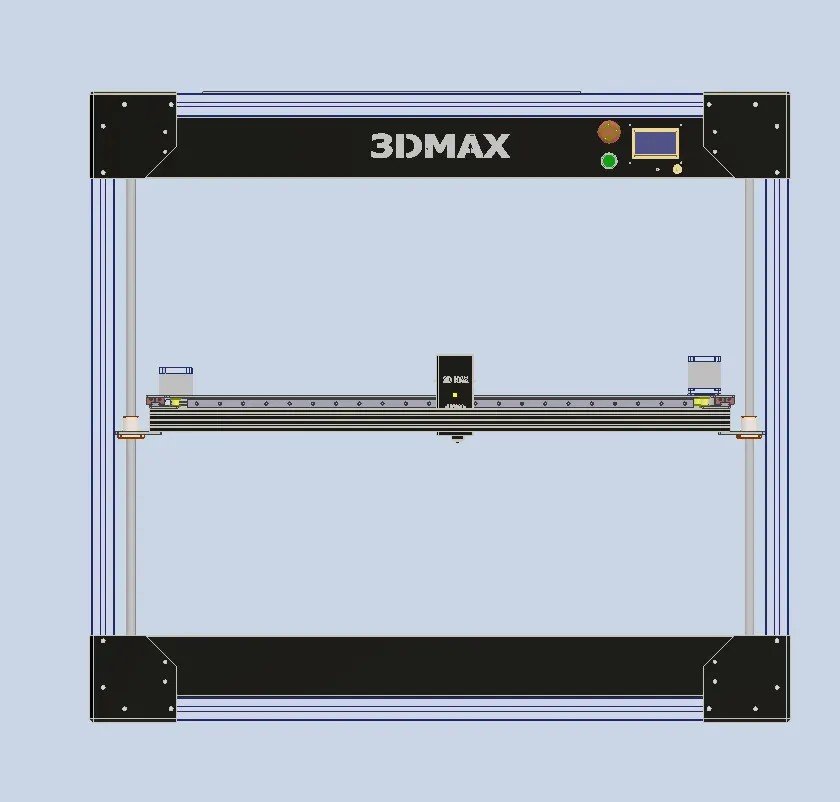 Bản thiết kế 3D chi tiết của máy in 3D khổ lớn