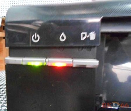 Máy in Epson 1390 báo lỗi đèn giọt mực màu đỏ