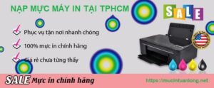 Kỹ thuật viên bơm mực máy in tận nơi tại TPHCM
